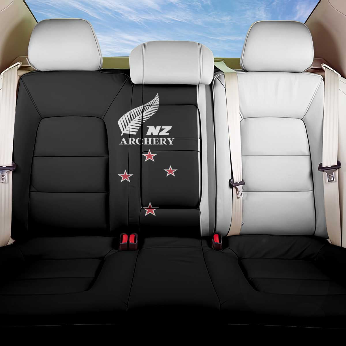 New Zealand 2025 Archery Basic Back Car Seat Cover Archery NZ LT01 One Size Black - Polynesian Pride