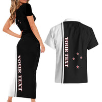 Personalised New Zealand 2025 Archery Basic Couples Matching Short Sleeve Bodycon Dress and Hawaiian Shirt Archery NZ