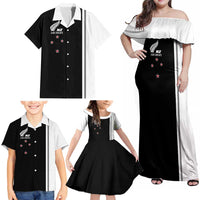 Personalised New Zealand 2025 Archery Basic Family Matching Off Shoulder Maxi Dress and Hawaiian Shirt Archery NZ
