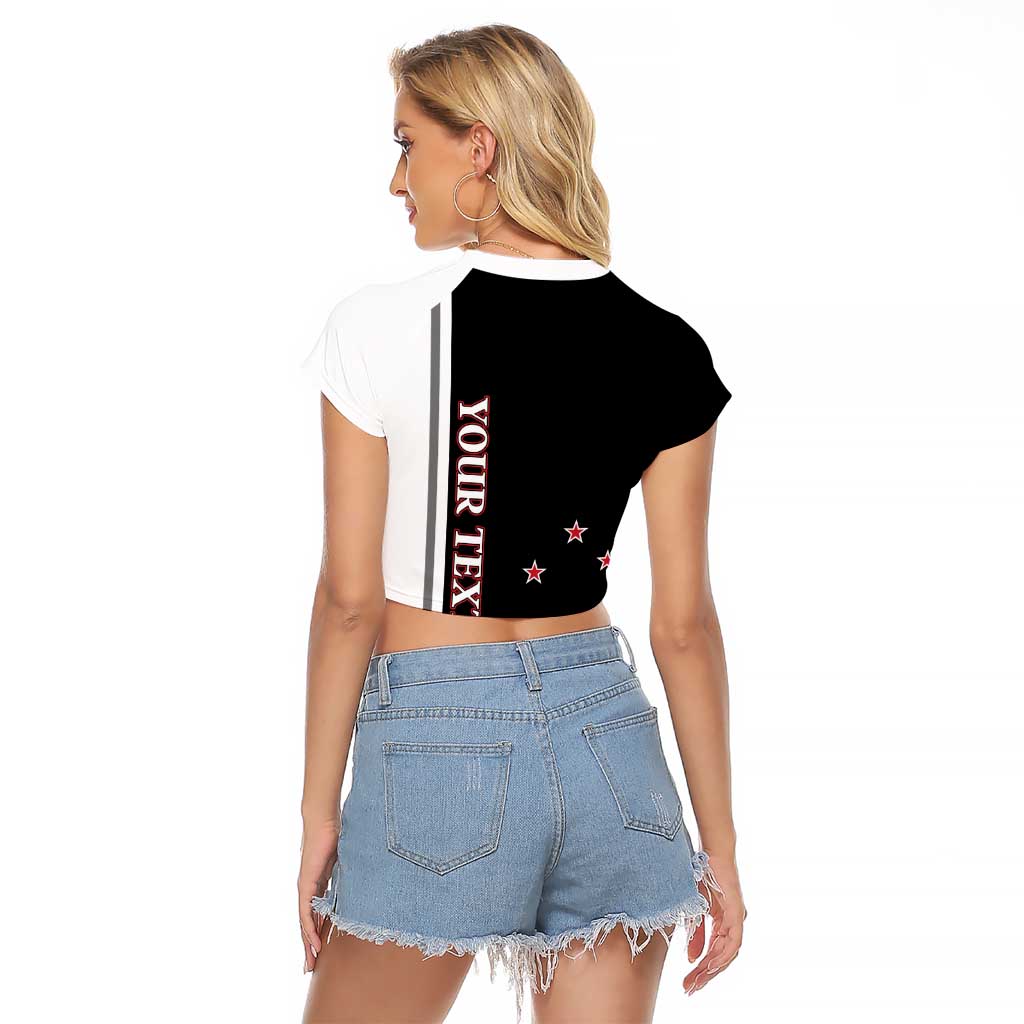 Personalised New Zealand 2025 Archery Basic Raglan Cropped T Shirt Archery NZ