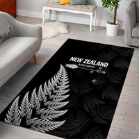 New Zealand 2025 Archery Area Rug Aotearoa Silver Arrows Black
