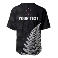 Personalised New Zealand 2025 Archery Baseball Jersey Aotearoa Silver Arrows Black