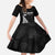 Personalised New Zealand 2025 Archery Family Matching Mermaid Dress and Hawaiian Shirt Aotearoa Silver Arrows Black