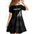 Personalised New Zealand 2025 Archery Family Matching Mermaid Dress and Hawaiian Shirt Aotearoa Silver Arrows Black