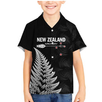 Personalised New Zealand 2025 Archery Family Matching Mermaid Dress and Hawaiian Shirt Aotearoa Silver Arrows Black