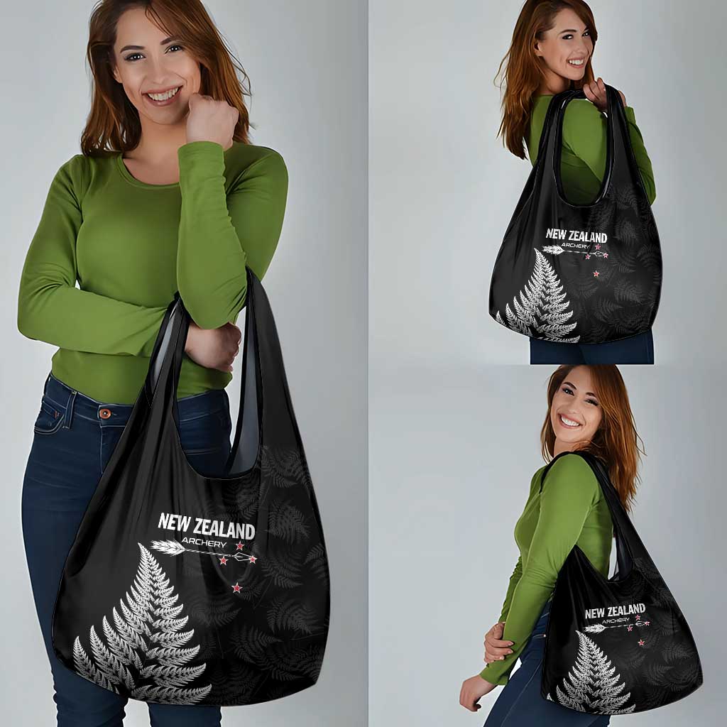 New Zealand 2025 Archery Grocery Bag Aotearoa Silver Arrows Black