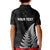 Personalised New Zealand 2025 Archery Kid Polo Shirt Aotearoa Silver Arrows Black