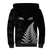 Personalised New Zealand 2025 Archery Sherpa Hoodie Aotearoa Silver Arrows Black