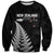 Personalised New Zealand 2025 Archery Sweatshirt Aotearoa Silver Arrows Black