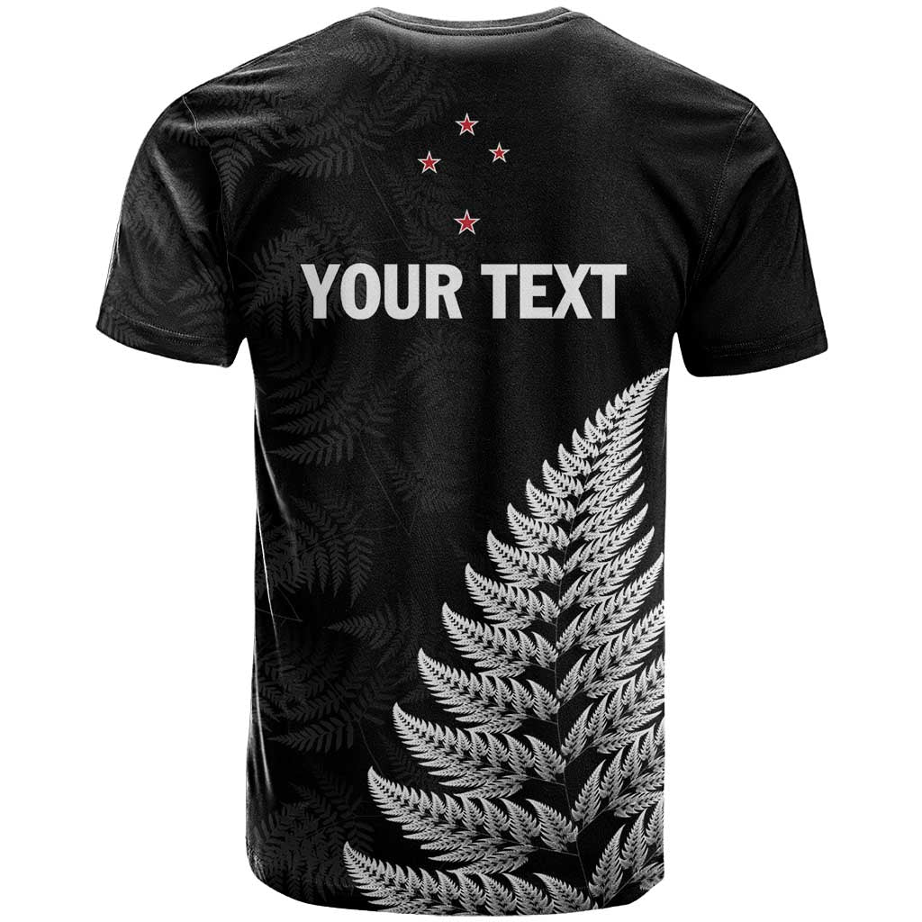 Personalised New Zealand 2025 Archery T Shirt Aotearoa Silver Arrows Black