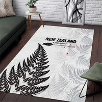 New Zealand 2025 Archery Area Rug Aotearoa Silver Arrows White