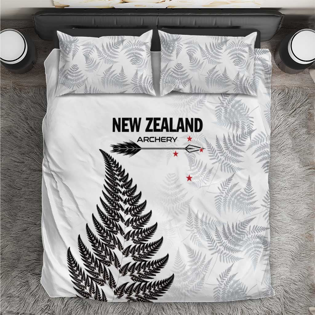 New Zealand 2025 Archery Bedding Set Aotearoa Silver Arrows White LT01 White - Polynesian Pride