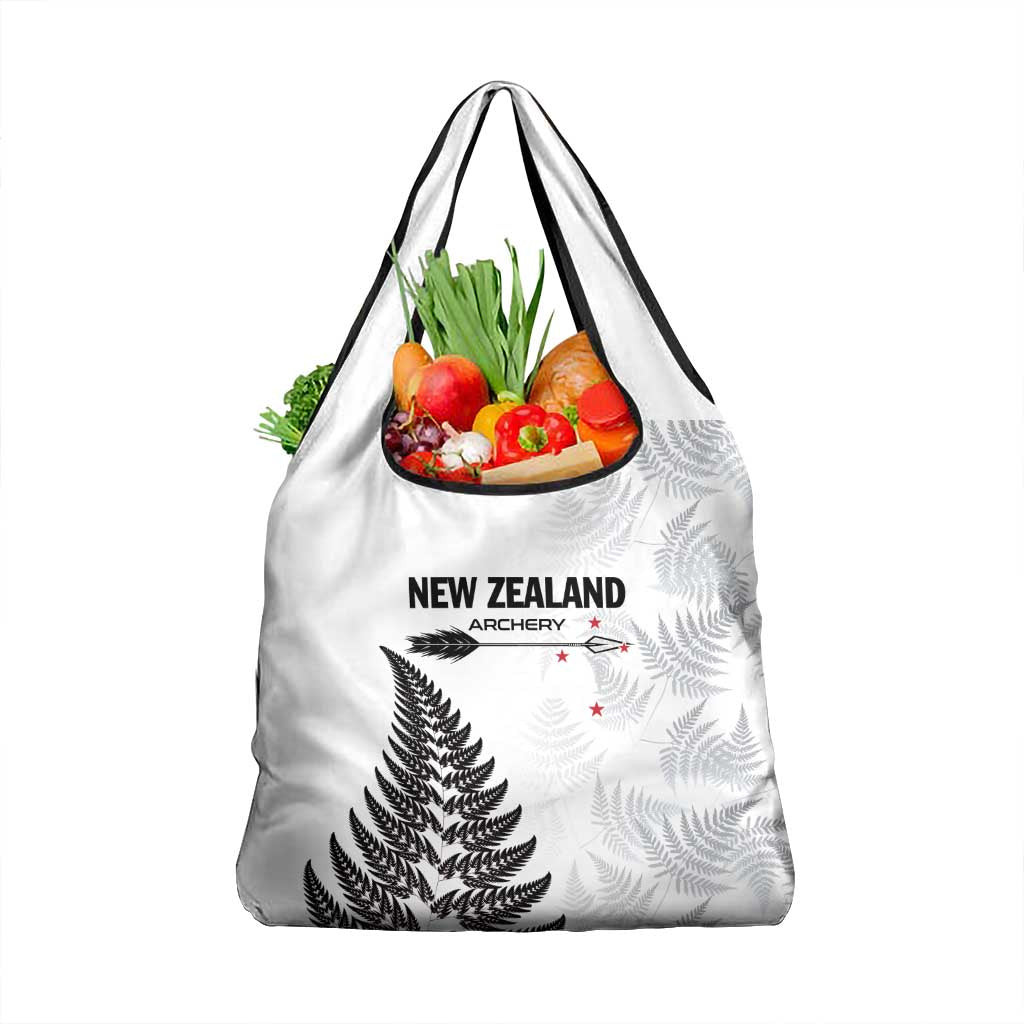 New Zealand 2025 Archery Grocery Bag Aotearoa Silver Arrows White