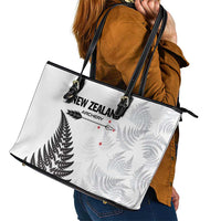 New Zealand 2025 Archery Leather Tote Bag Aotearoa Silver Arrows White LT01 - Polynesian Pride