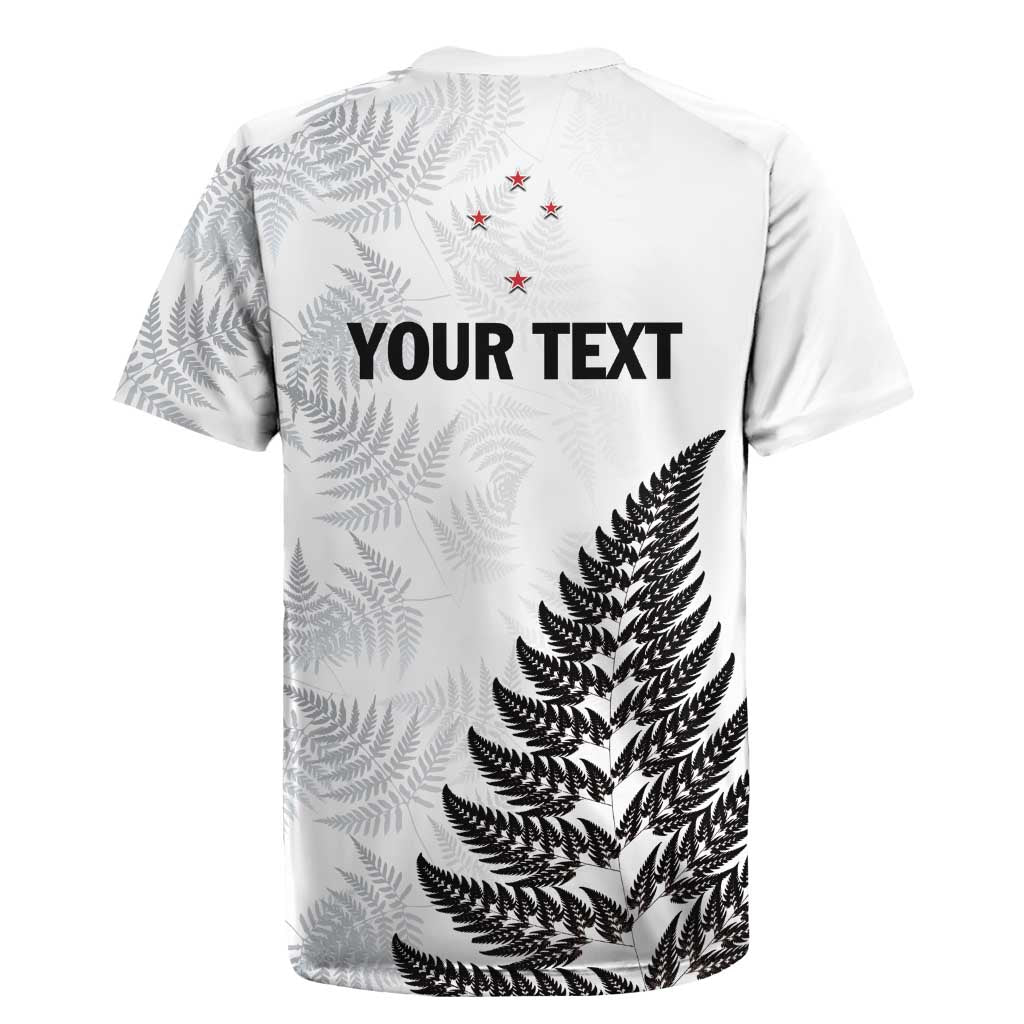 Personalised New Zealand 2025 Archery Rugby Jersey Aotearoa Silver Arrows White