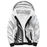 Personalised New Zealand 2025 Archery Sherpa Hoodie Aotearoa Silver Arrows White