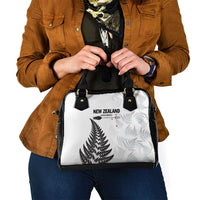 New Zealand 2025 Archery Shoulder Handbag Aotearoa Silver Arrows White LT01 - Polynesian Pride