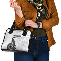 New Zealand 2025 Archery Shoulder Handbag Aotearoa Silver Arrows White LT01 - Polynesian Pride