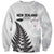 Personalised New Zealand 2025 Archery Sweatshirt Aotearoa Silver Arrows White