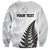 Personalised New Zealand 2025 Archery Sweatshirt Aotearoa Silver Arrows White