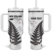 Personalised New Zealand 2025 Archery Tumbler With Handle Aotearoa Silver Arrows White