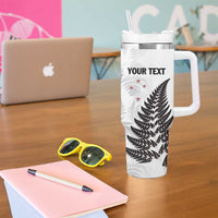 Personalised New Zealand 2025 Archery Tumbler With Handle Aotearoa Silver Arrows White