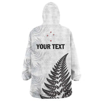 Personalised New Zealand 2025 Archery Wearable Blanket Hoodie Aotearoa Silver Arrows White
