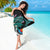 New Zealand Archery Sarong Turquoise Maori Silver Fern