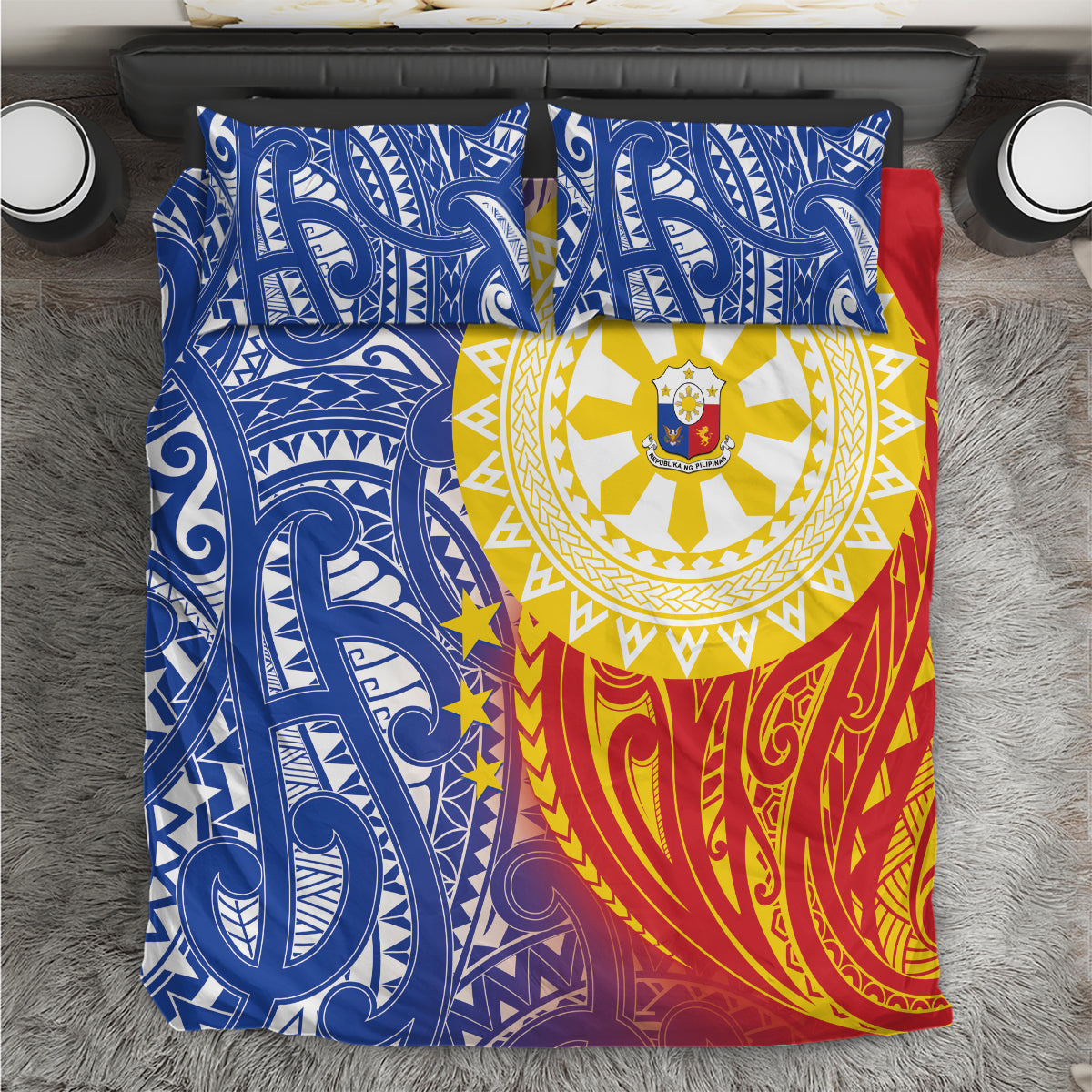 Philippines Bedding Set Pilipinas Polynesian Pattern