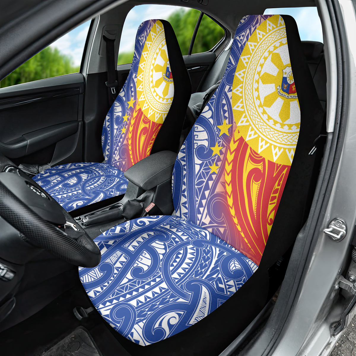 Philippines Car Seat Cover Pilipinas Polynesian Pattern