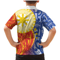 Philippines Family Matching Mermaid Dress and Hawaiian Shirt Pilipinas Polynesian Pattern