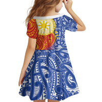 Philippines Family Matching Short Sleeve Bodycon Dress and Hawaiian Shirt Pilipinas Polynesian Pattern LT01 - Polynesian Pride