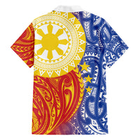 Philippines Family Matching Short Sleeve Bodycon Dress and Hawaiian Shirt Pilipinas Polynesian Pattern LT01 - Polynesian Pride