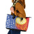 Philippines Leather Tote Bag Pilipinas Polynesian Pattern