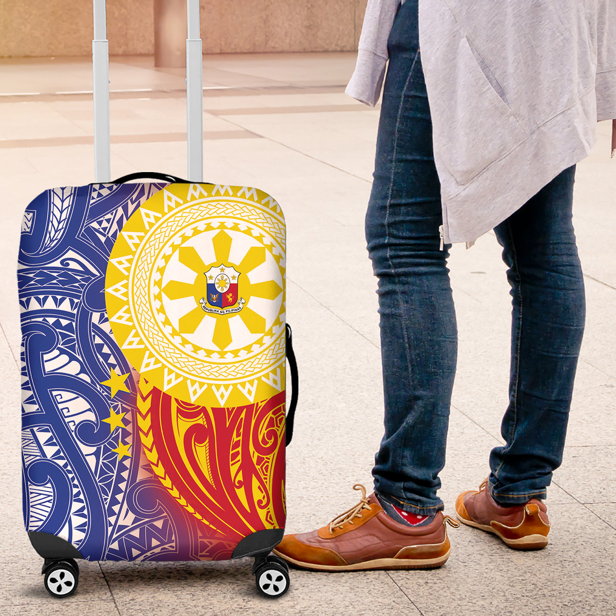 Philippines Luggage Cover Pilipinas Polynesian Pattern LT01 Art - Polynesian Pride