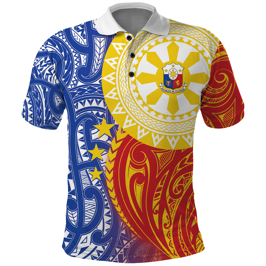 Philippines Polo Shirt Pilipinas Polynesian Pattern
