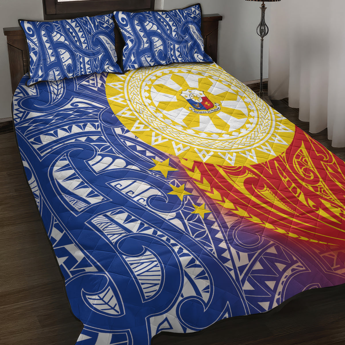 Philippines Quilt Bed Set Pilipinas Polynesian Pattern LT01 Art - Polynesian Pride