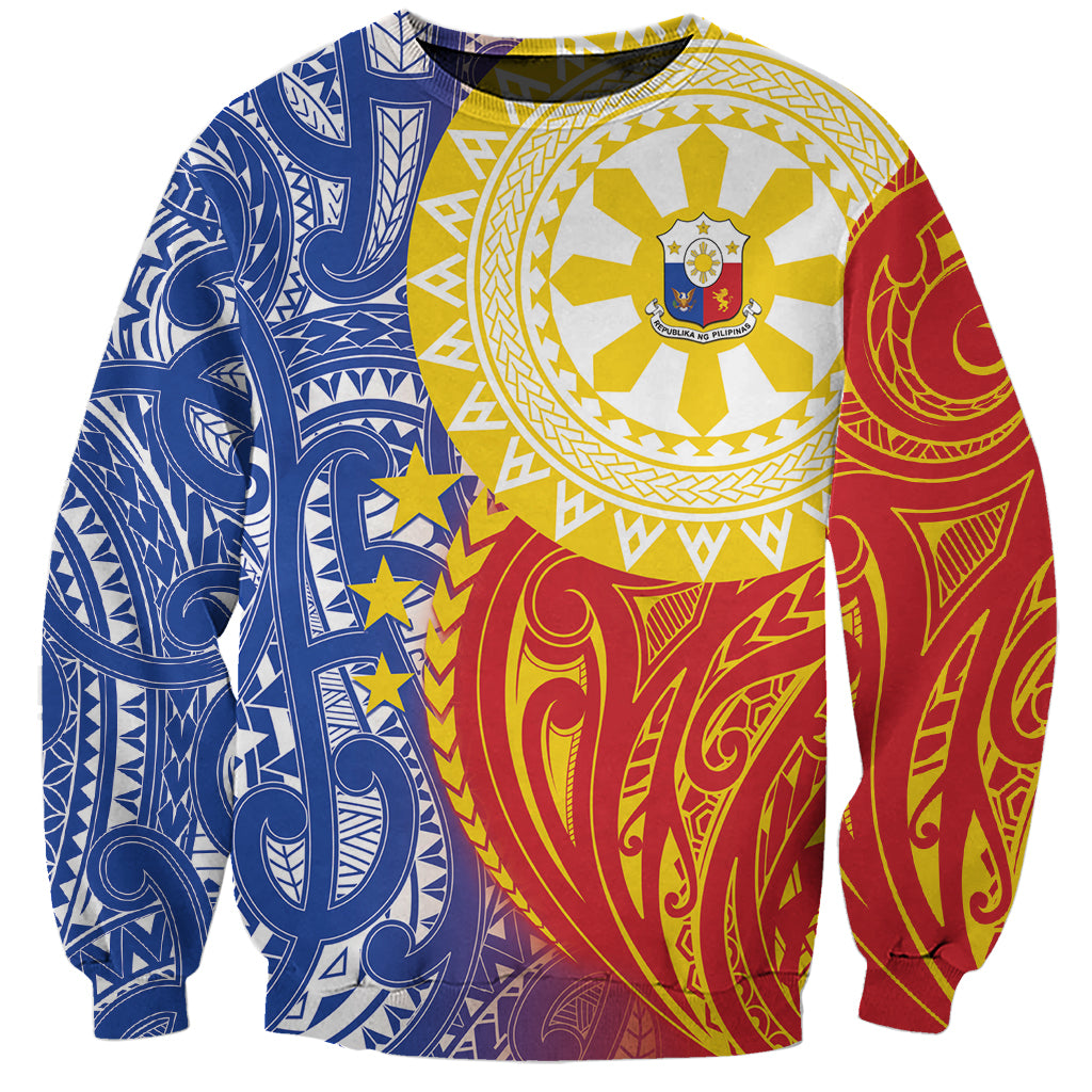 Philippines Sweatshirt Pilipinas Polynesian Pattern LT01 Unisex Art - Polynesian Pride