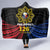 Philippines Independence Day Hooded Blanket Filipino 126th Anniversary Sun Tattoo