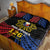 Philippines Independence Day Quilt Bed Set Filipino 126th Anniversary Sun Tattoo