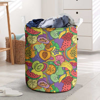 Hawaii Fruits Hippie Style Laundry Basket Vibrant Colorful LT01 Multicolor - Polynesian Pride