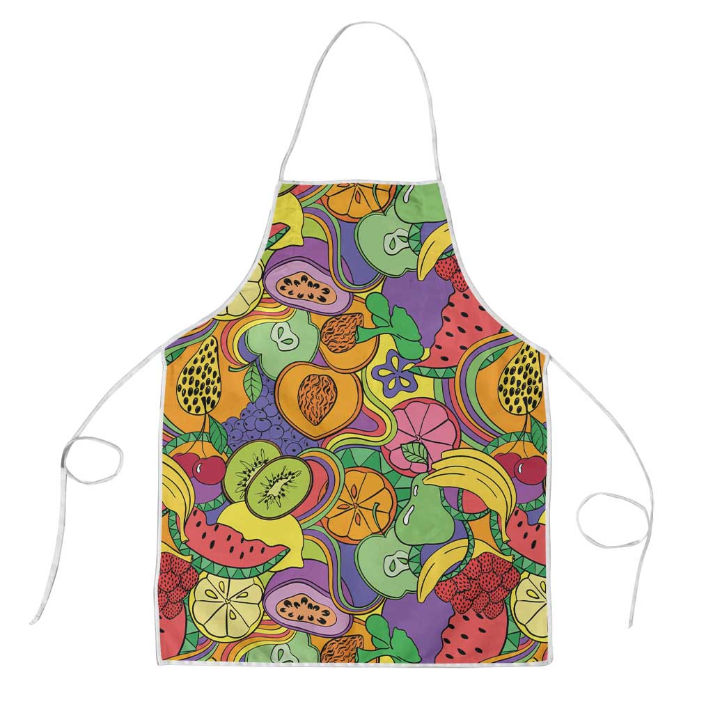 Hawaii Fruits Hippie Style Apron Vibrant Colorful LT01 Multicolor - Polynesian Pride