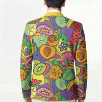 Hawaii Fruits Hippie Style Blazer Vibrant Colorful LT01 - Polynesian Pride
