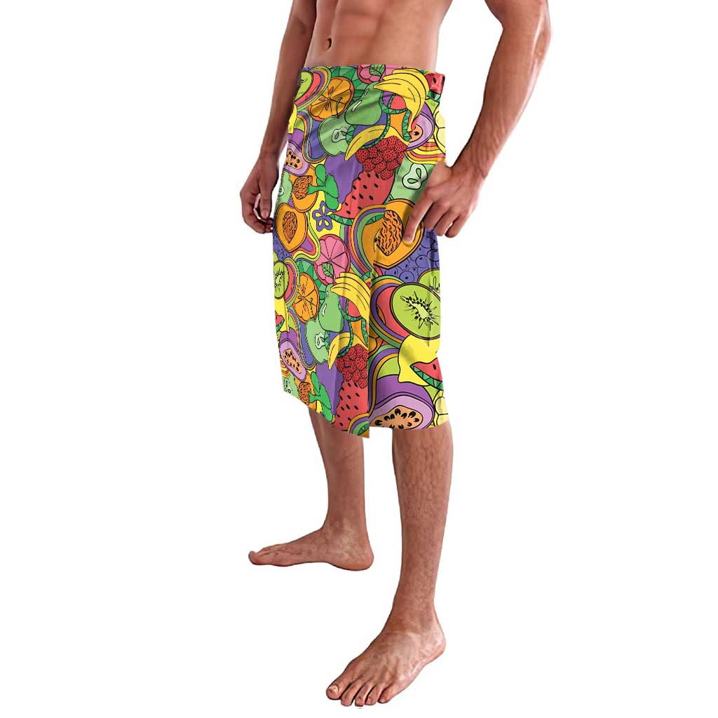 Hawaii Fruits Hippie Style Lavalava Vibrant Colorful LT01 - Polynesian Pride