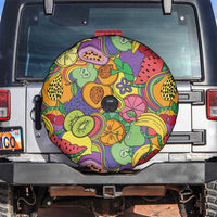 Hawaii Fruits Hippie Style Spare Tire Cover Vibrant Colorful LT01 Multicolor - Polynesian Pride