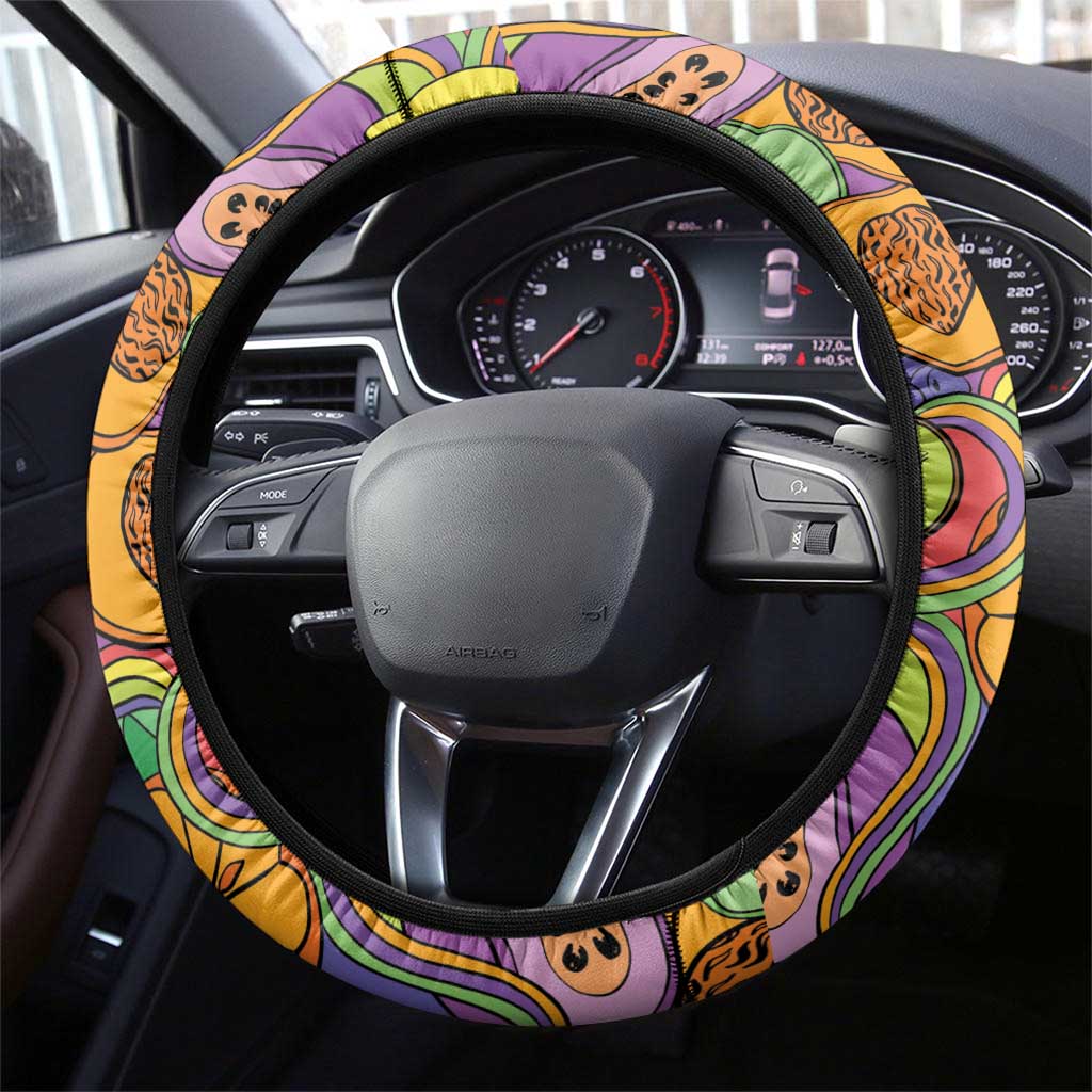 Hawaii Fruits Hippie Style Steering Wheel Cover Vibrant Colorful LT01 - Polynesian Pride