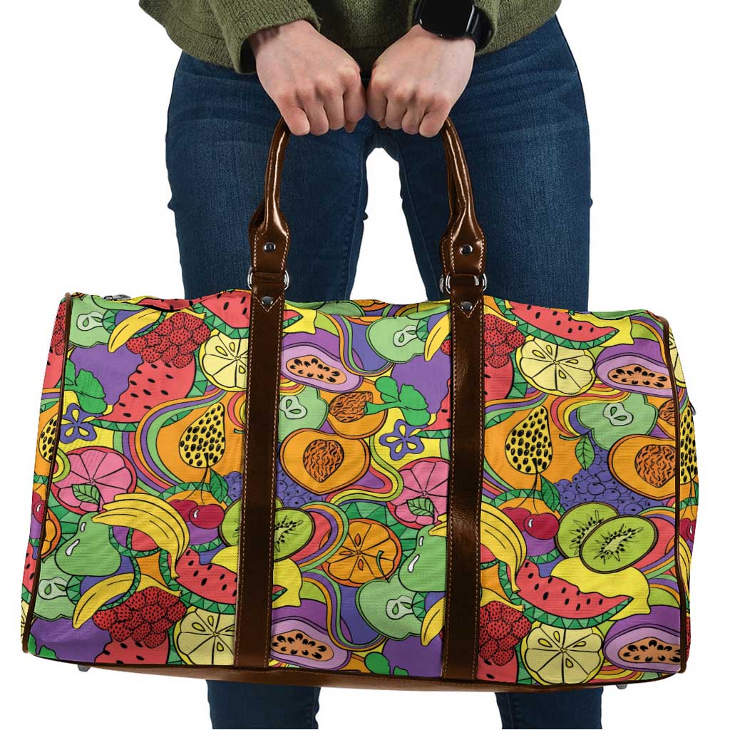 Hawaii Fruits Hippie Style Travel Bag Vibrant Colorful LT01 Multicolor - Polynesian Pride