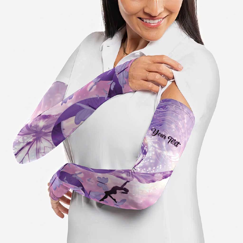 Personalized Polynesian Lupus Awareness Arm Sleeves Butterfly Hologram Lupus Warrior LT01 - Polynesian Pride