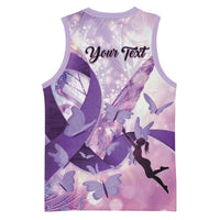Personalized Polynesian Lupus Awareness Basketball Jersey Butterfly Hologram Lupus Warrior LT01 - Polynesian Pride