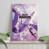 Polynesian Lupus Awareness Canvas Wall Art Butterfly Hologram Lupus Warrior LT01 - Polynesian Pride